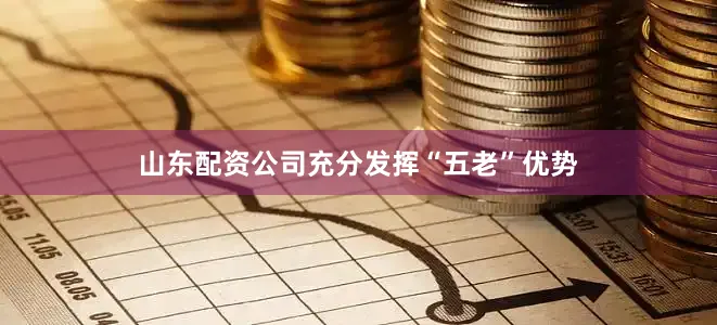 山东配资公司充分发挥“五老”优势